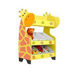 РК Стеллажная наклонная система хранения 25/23 с декорацией жёлтая (серия Жираф)