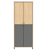 "Магистр" Шкаф для учебных пособий широкий закрытый 4 двери (812х450х2060)