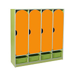 РК ШНД-32-К ШКАФ ДЕТСКИЙ (ЛДСП+МДФ) С КОНТЕЙНЕРАМИ