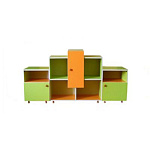 РК Стенка детская пирамидка большая 2 1600х350х950мм