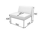 Астро Секция 1-местная (700 х 700 х 740)