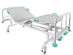 MB223.2.1.2  Медицинская кровать MB223 (KM-04)  870x2231x972