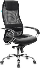 БР CH-609SL Кресло компютерное, сетка/экокожа