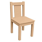 РК53 Стул детский из МДФ нерегулируемый светло-коричневый