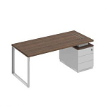 БР104 Bravo Стол руководителя на опорной тумбе (левый/правый) 200x90x75