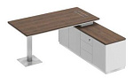 СИ102 Стол руководителя на опорной тумбе (левый/правый) 200х180х75