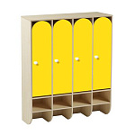 РК ШНД-48 ШКАФ ДЕТСКИЙ (ЛДСП+МДФ) 4 ЯЧЕЙКИ
