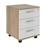 AST339313 Тумба подкатная с 3 ящиками, глянец (45x43x51)