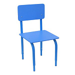 РК2.136 Стул детский на м/к регулируемый (каркас синий/красный)