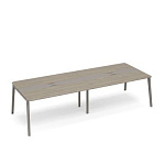 ТМ М1 155-2 Стол для переговоров с кабель-каналом METAL  320x124x75