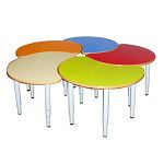 РК19 СТОЛ ДЕТСКИЙ МДФ РЕГУЛИРУЕМЫЙ (ДИАМ.1400)