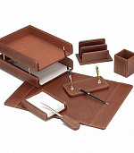 Набор настольный Good Sunrise RN7W-1A МДФ/искуственная кожа  (7 предметов)