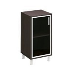 411-813 шкаф для документов левый, дверь в алюминиевой раме 47.7х45х93.9 см