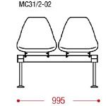 КФ Вектор 31/2 PL двухместная секция 99.5х83.5х61.5 см