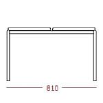 КФ Твист двухместная секция 81х46,6х40,5 см