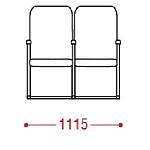 КФ Лондон М двухместная секция 111.5х100х68.5