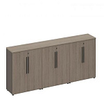 РС 308 Шкаф для документов закрытый средний (стенка из 3 шкафов) (271x46x121)