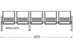 КФ Скай PU 2П пятиместная секция 303х82х66 см