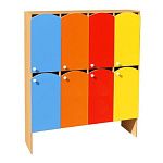 РК ШНДР-13 ШКАФ ДВУХЪЯРУСНЫЙ (ЛДСП+МДФ) 8 СЕКЦИЙ