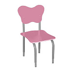 РК2 Стул детский на м/к регулируемый фигурный Английский розовый