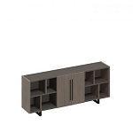 РС 332 Шкаф низкий полузакрытый греденция с деревянными дверями (206x42x82.7)