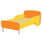 РК13 КРОВАТЬ ДЕТСКАЯ (ЛДСП+МДФ) НА МЕТАЛЛИЧЕСКИХ НОЖКАХ