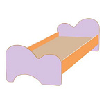 РК19 КРОВАТЬ ДЕТСКАЯ (ЛДСП+МДФ)