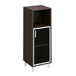 421-816 шкаф для документов правый, дверь в алюминиевой раме+ ниша (47.7х45х130.6)