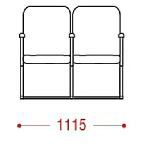 КФ Рим1 двухместная секция 111.5х89х66