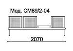 КФ Эмигрант  трехместная секция 207х78х60 см