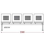 КФ Lucky четырехместная секция 238х91х68 см