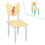 РК100 СКРИПИЧНЫЙ КЛЮЧ КРАСНЫЙ Стул детский на м/к регулируемый