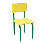РК2.146 Стул детский на м/к регулируемый (каркас зелёный/жёлтый)