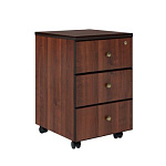 BRN86303 Тумба подкатная с 3 ящиками (39х54х68)