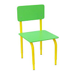 РК2.121 Стул детский на м/к регулируемый (каркас жёлтый/зелёный)