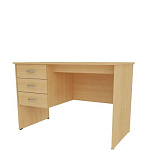 "Бюджет" Стол однотумбовый, 3 ящика (1200*600*760)