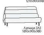 Дакар Диван 3А3 1810*900*980 Экокожа
