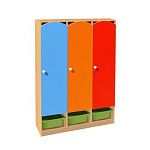 РК ШНДР-3-К ШКАФ ДЕТСКИЙ (ЛДСП+МДФ) С КОНТЕЙНЕРАМИ