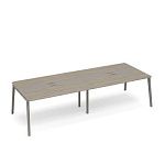 ТМ М1 155-2 Стол для переговоров с кабель-каналом METAL  320x124x75