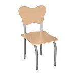 РК2 Стул детский на м/к регулируемый фигурный Светло-коричневый