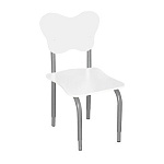 РК2 Стул детский на м/к регулируемый фигурный Белый