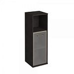 KSU2.2RR Шкаф средний узкий правый(1 низкая дверь стекло в раме ) (400х430х2060)