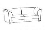 Lux-3 Тициан Люкс Диван 3 Ш204 Г83 В78 Экокожа с рас.мех.