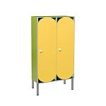 РК ШРР-21 ШКАФ ДЕТСКИЙ (ЛДСП и МДФ) НА МЕТАЛЛОКАРКАСЕ С РЕШЕТКОЙ