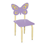 РК118 Стул детский на м/к регулируемый Бабочка ирис