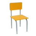 РК2.111 Стул детский на м/к регулируемый (каркас серый/оранжевый)