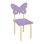 РК116 Стул детский на м/к регулируемый Бабочка ирис
