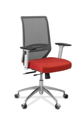 ЮН Aero SL 3D W Кресло с низкой спинкой  (белый каркас), сетка/ткань