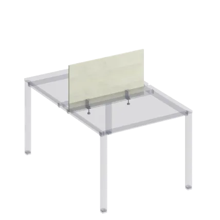 К845 Экран настольный фронтальный с кронштейнами для рабочей станции 100 на металлокаркасе КФ