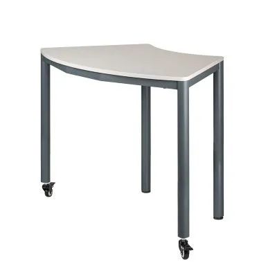 «Кинетика» Стол мобильный"дугообразный" фиксированный, № 7  (650*1140*817) 